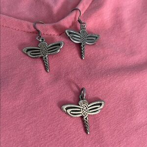Dragonfly jewelry set